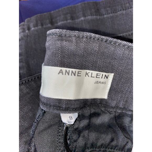 NWT $79.50 Anne Klein Jeans Slim Boot Cut size 8 Black Wash Jeans w/Stretch - Picture 5 of 12